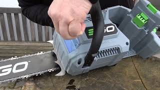 EGO Power+ Akku-Kettensäge CS1810E - 45 cm mit 22m/s Schnittgeschwindigkeit mit Probelauf!