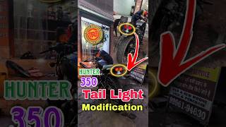 Royal Enfield Hunter 350 Tail Light Modification 😍 | LED Tail Light Upgrade | Full Installation