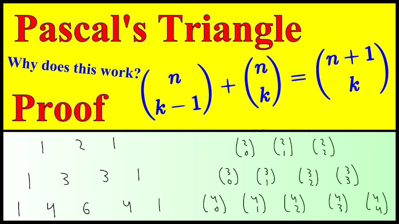Let's Prove: Pascal's Triangle - YouTube