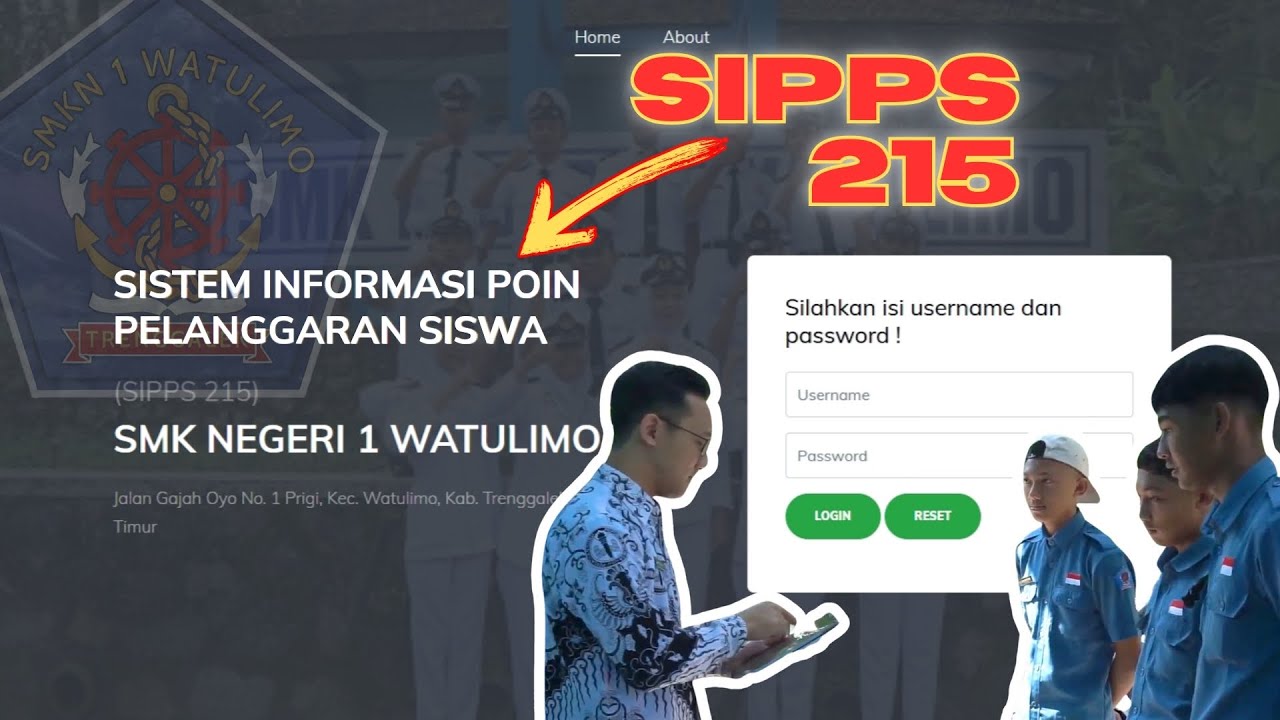 Sistem Informasi Poin Pelanggaran Siswa (SIPPS 215) SMKN 1 Watulimo