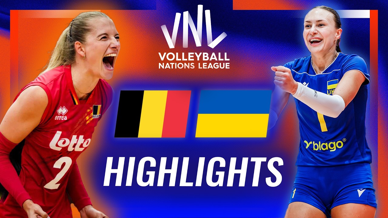 Belgium π§πͺ vs. Ukraine πΊπ¦ - Highlights | Week 3 | Women's VNL 2026