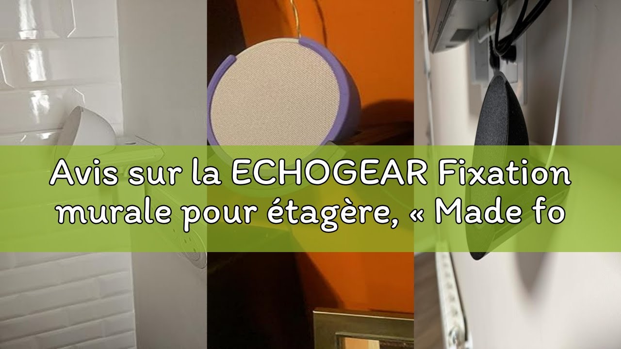 Fixation Murale Pour Echo Pop (2023) - Support Blanc Glacier Made For Echo Pop