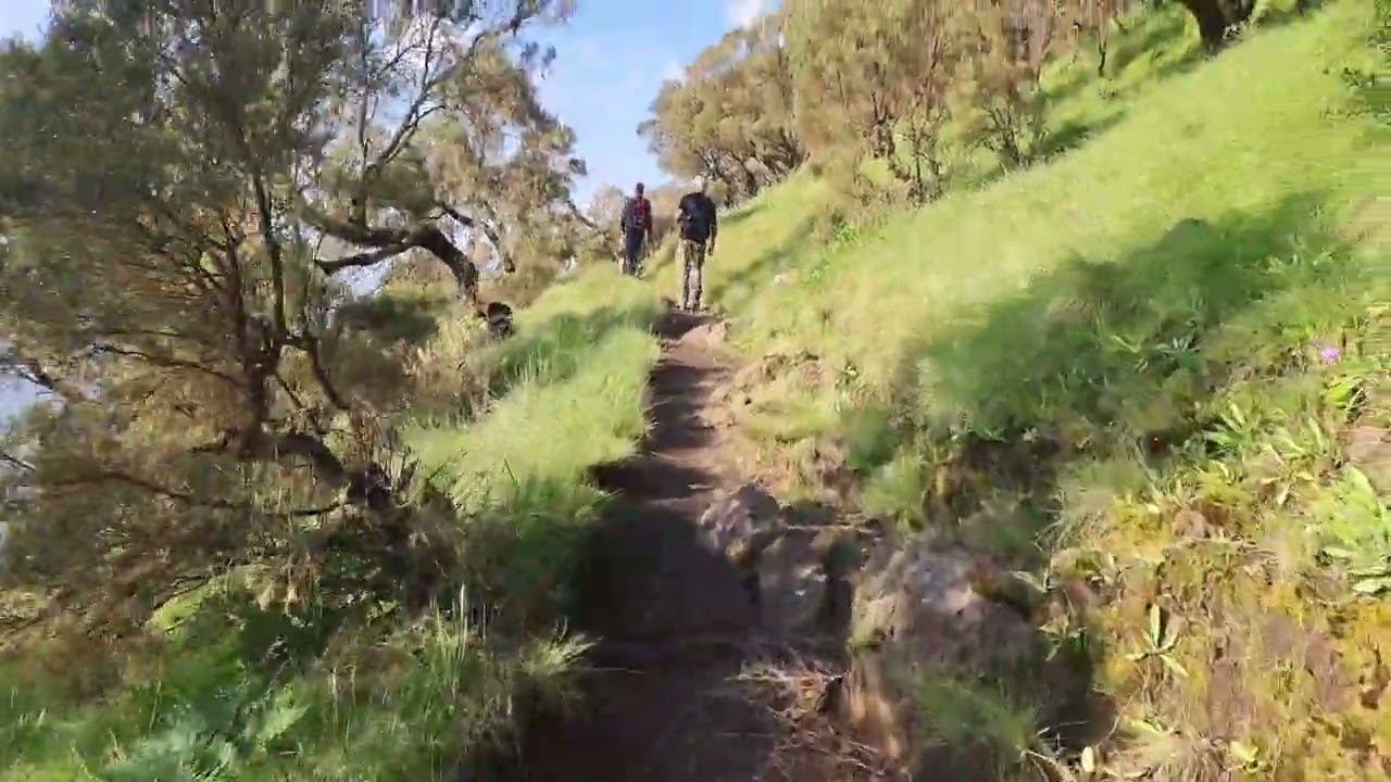 Semien mountains national pak of ethiopia, green clean sky no cloud