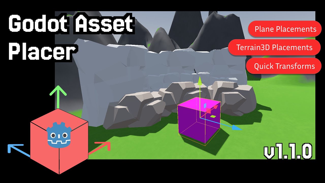 Godot Asset Placer 1.1.0 Showcase | Level Design Plugin - YouTube