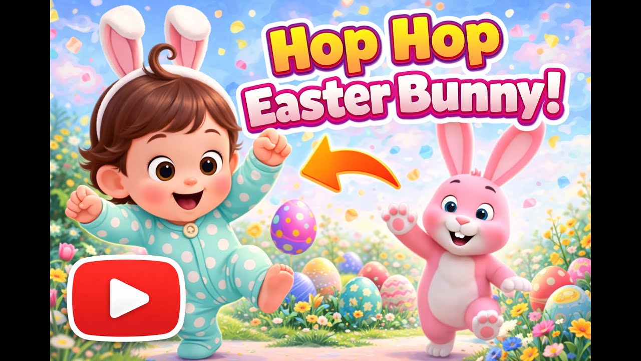 Hop, Hop Easter Bunny! Movement Song for Kids | Nursery Rhymes & Baby Songs | Milo Family