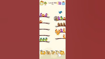 bird sort color game leval 122 #birdsortcolor #colorgame #gaming #birdsort #colormatchinggame #game