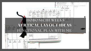 Functional Hobonichi Weeks plan with me | Vertical Layout Ideas | paperjoyph