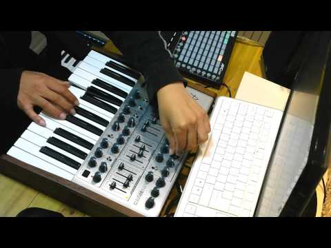 Minibrute SE Jam (Making video.)