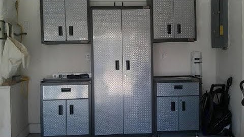 Gladiator GALG36KDYG Ready To Assemble Gearbox Steel Cabinet Review, Gladiator shelves built like