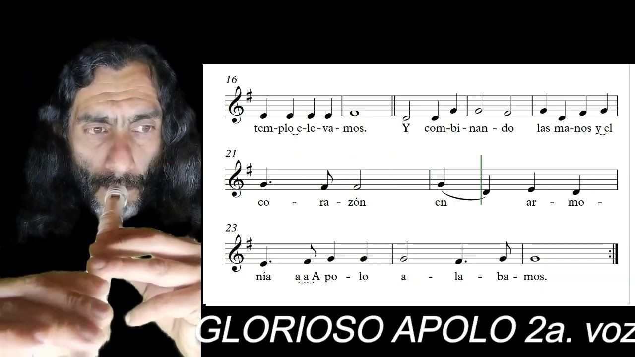 GLORIOSO APOLO - Samuel Webbe - Música para el Pentatlón - Música Waldorf - Tutorial para la voz 2