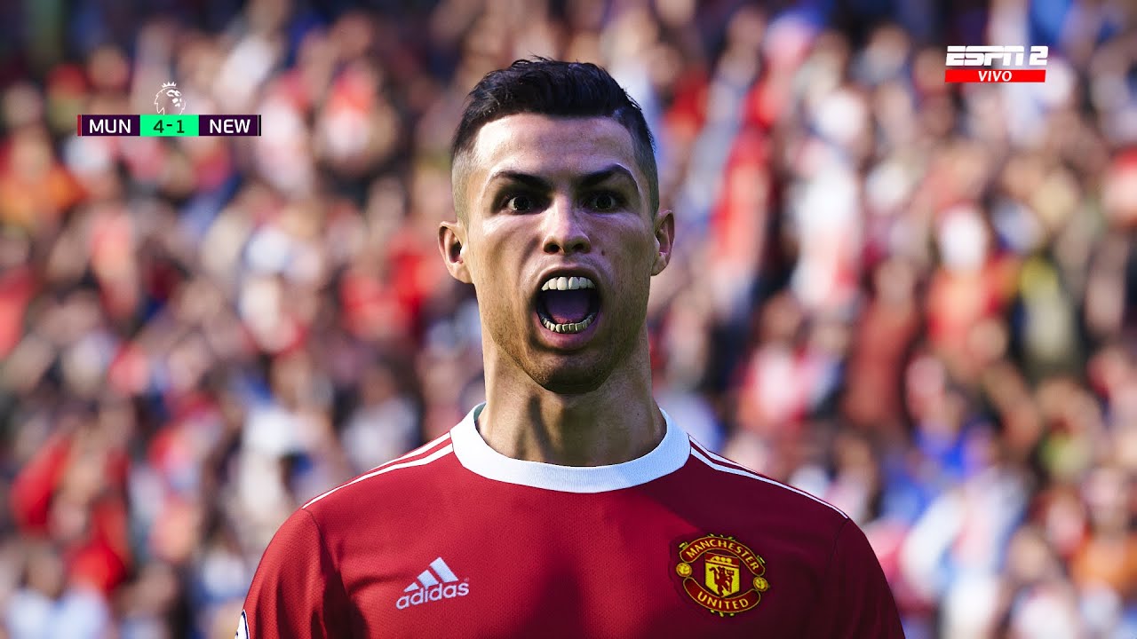 Recreación Manchester United 4-1 Newcastle United - Premier League 2021/22