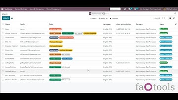 Odoo Security User Roles v16 by faOtools overview