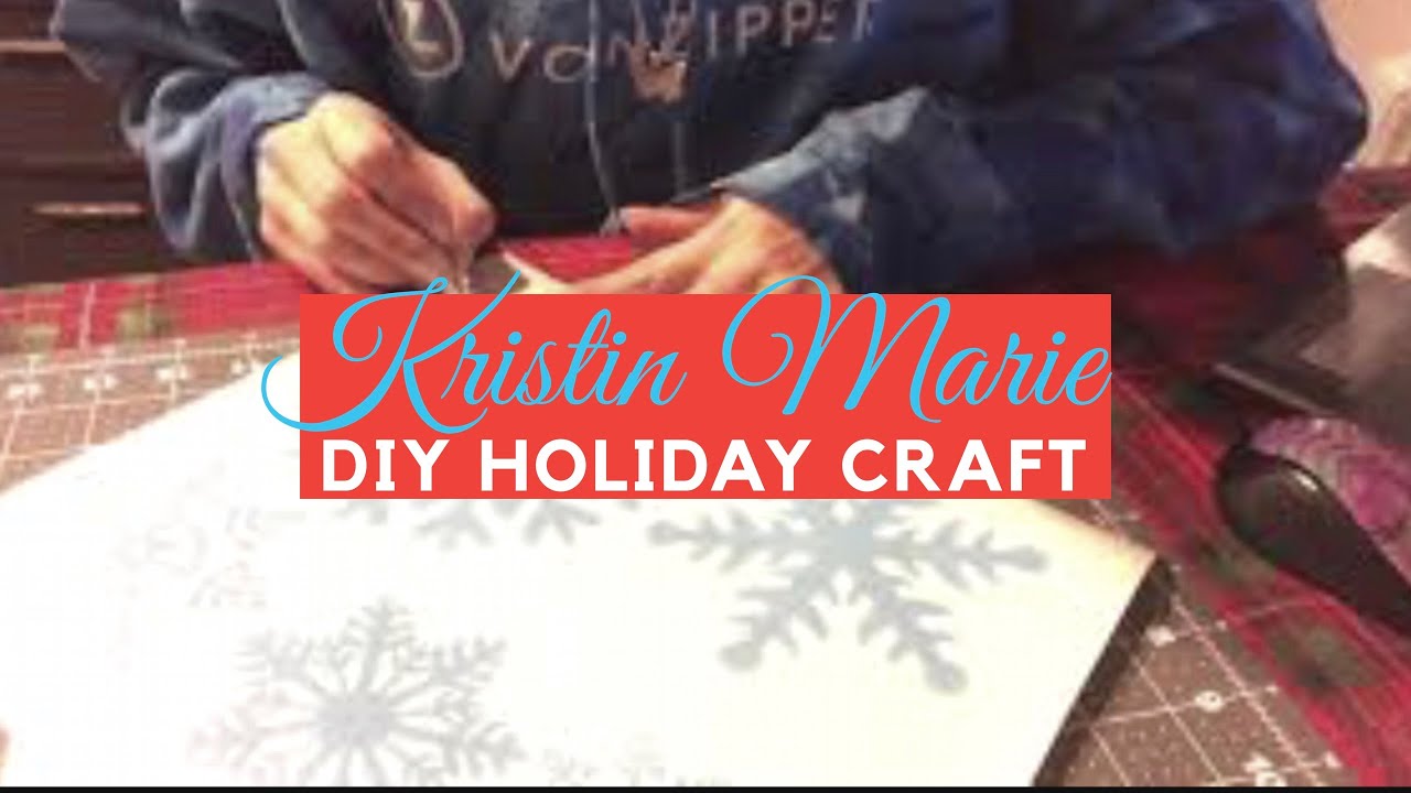 DIY ❄️ LET IT SNOW PORCH SIGN - KRISTIN MARIE ❄️