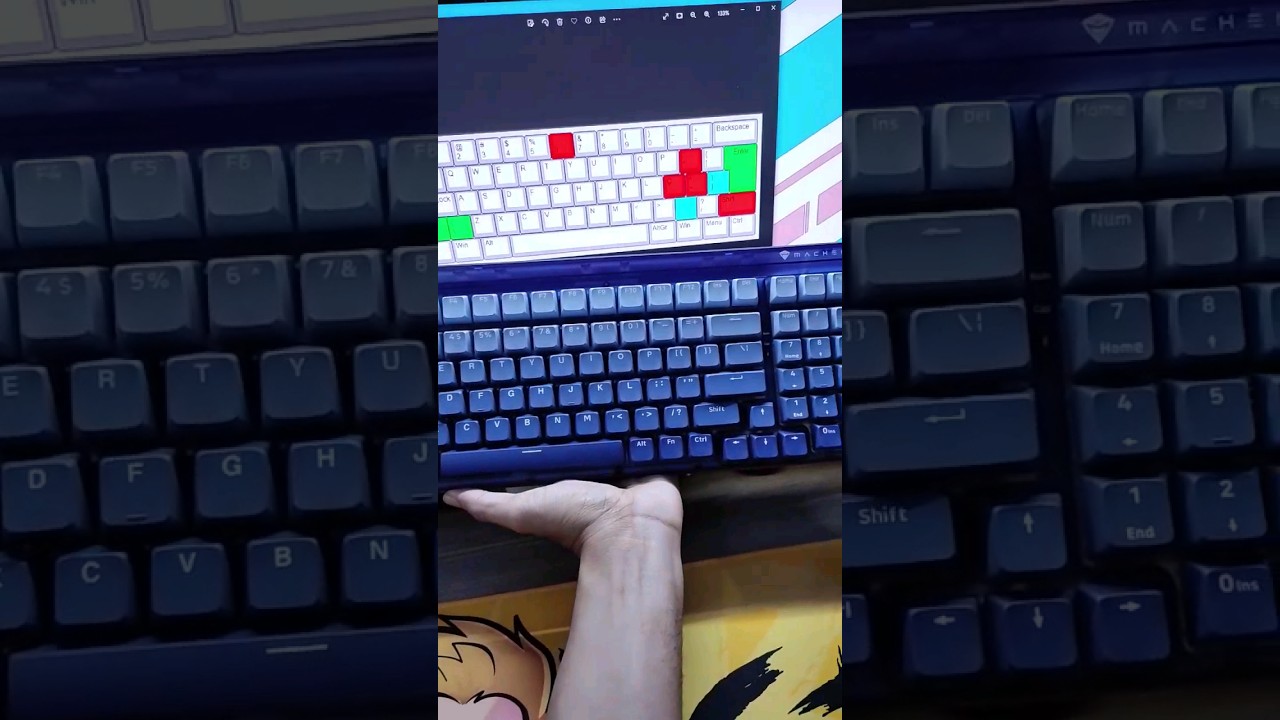 Teclado mec&acirc;nico ABNT &eacute; melhor ? #pcgamer #pcgaming #pcgamerbrasil #setupgamer #pcbarato