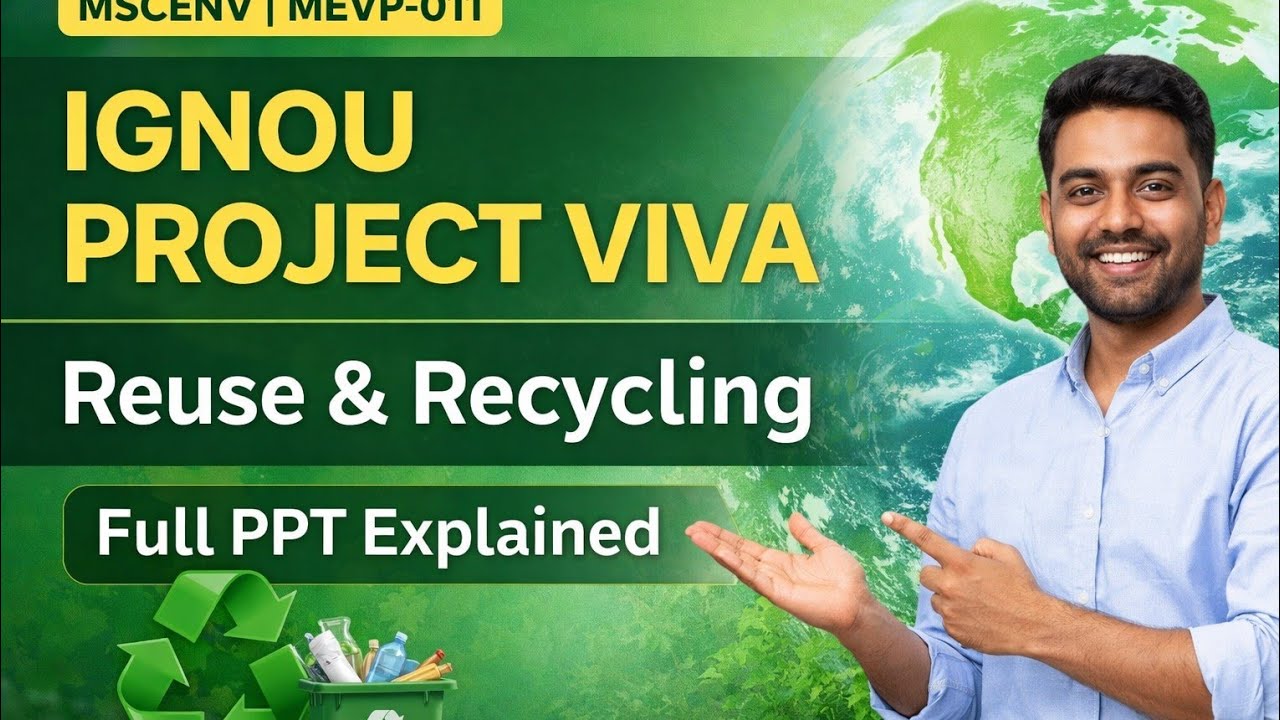 IGNOU MSCENV PROJECT VIVA 2026 || MEVP 11 PPT kaise banaye || HOW TO PREPARE MSCENV PROJECT PPT