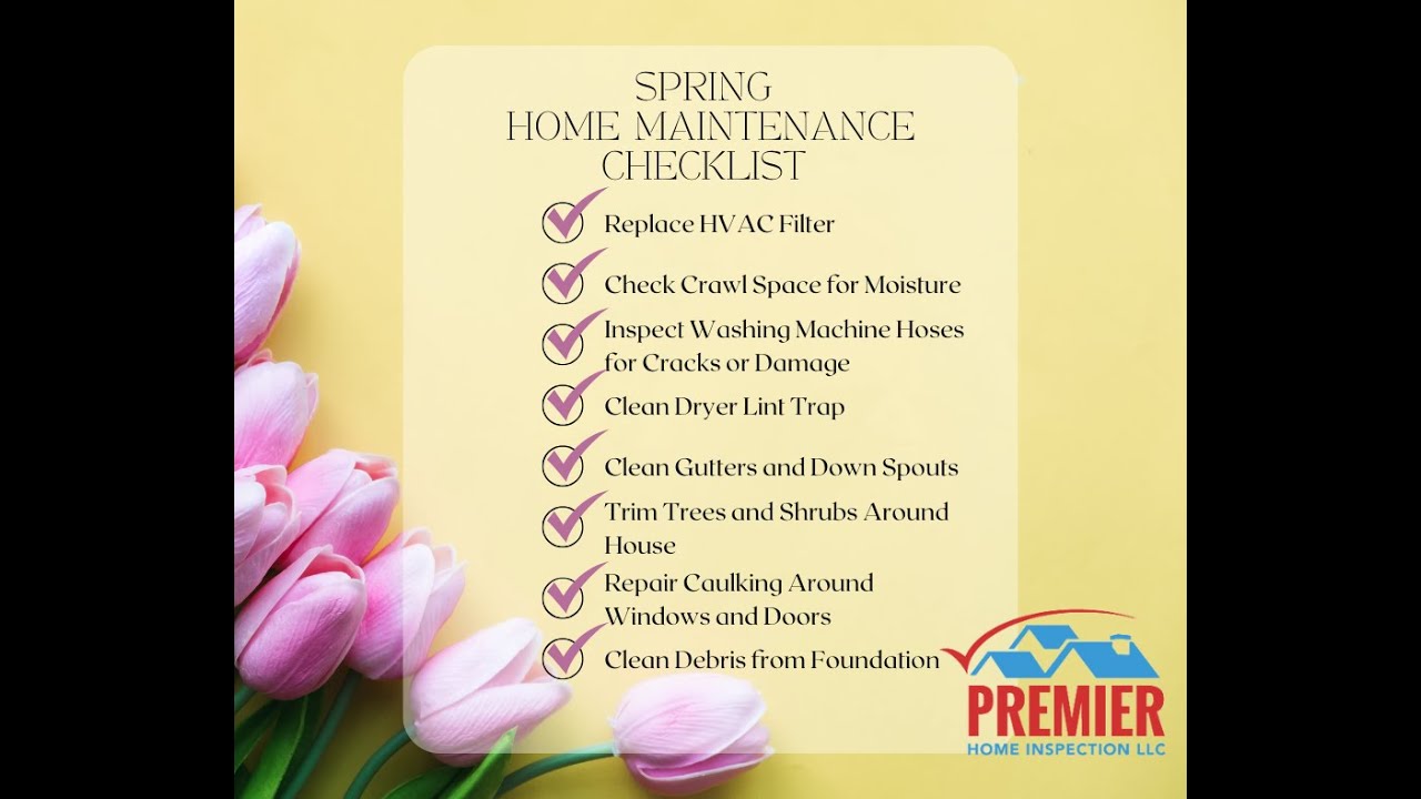 🌼 Spring is in the Air! 🌼 Spring Maintenance Checklist - YouTube