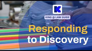 Detalles King @ Law | About Discovery Responses Actualización
