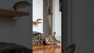 Shocking! Sleeping cat in risk — will mouse's clever plan succeed