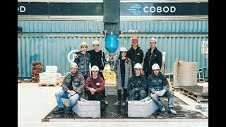 Studenten Bouw Aan De Slag Met Een 3D-Betonprinter