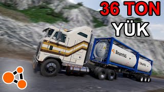 36 Ton Yük İle Dağa Tırmandık │ Beam.ng Drive screenshot 1