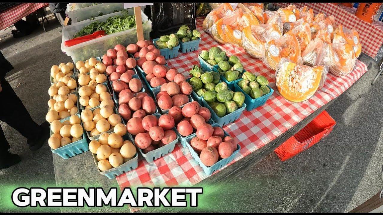 Asi es un GREENMARKET en el ALTO MANHATTAN🇺🇸