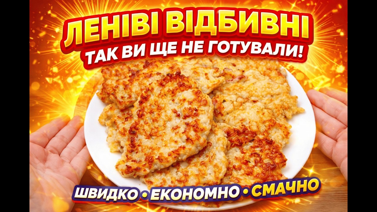 ЛЕНИВІ ВІДБИВНІ  ЕКОНОМНО ШВИДКО СМАЧНО