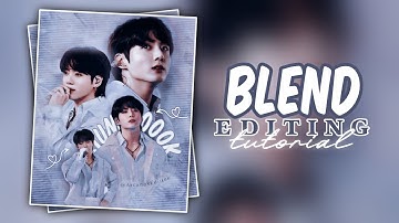 Blend edit tutorial (easy) ✨ | Blend edit for fanpage
