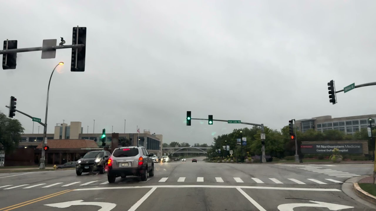 Relaxing drive Winfield, IL 4k