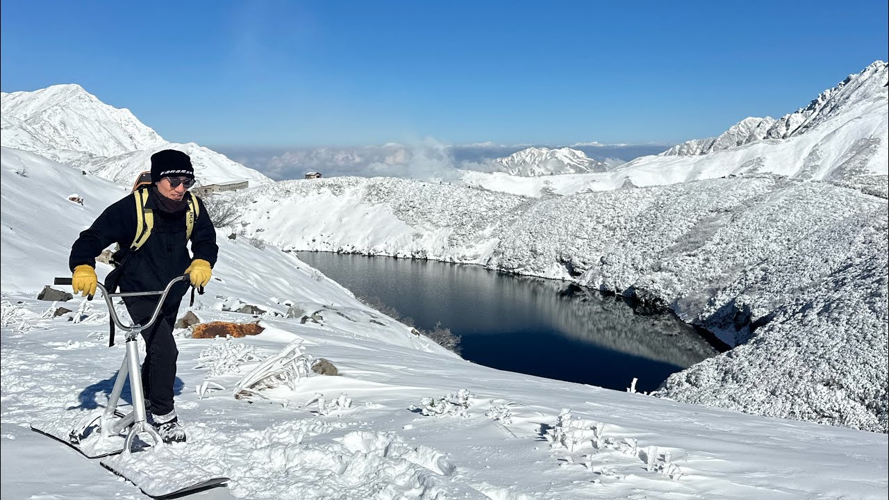 snowscoot tateyama 2025 10/29 test ride スノースクートテストライド　立山 2025