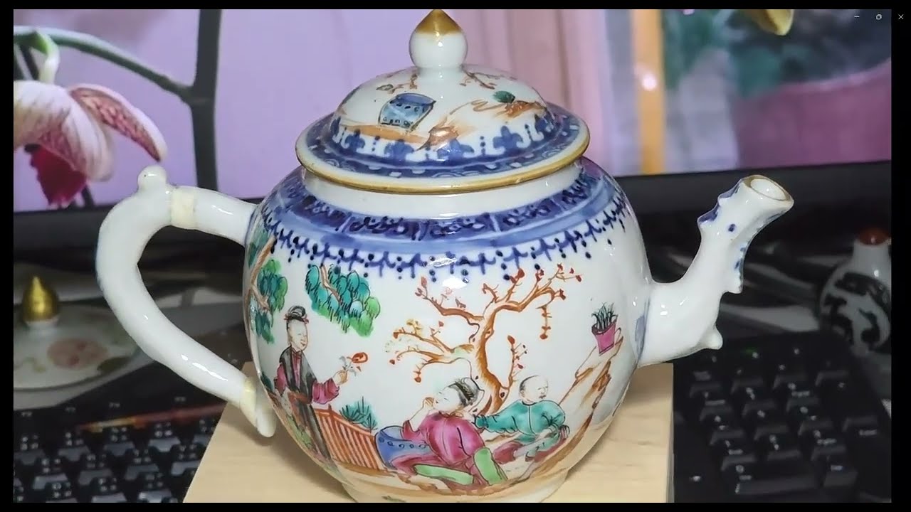清代青花洋彩人物紋壺- YouTube 清代青花洋彩人物紋壺- YouTube
