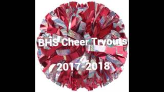 BHS Cheerleading Tryouts 2017-2018 Kickline Music