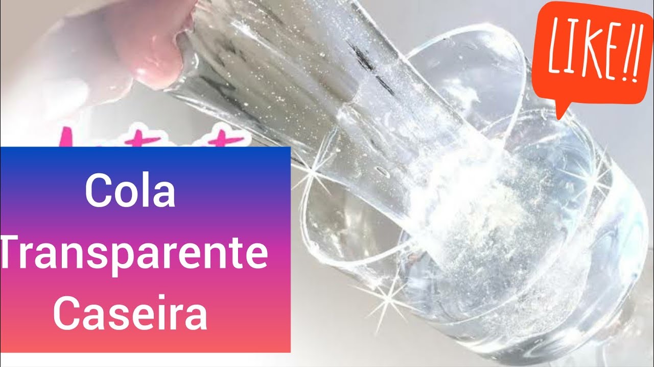 Cola Transparente caseira com 2 Materiais