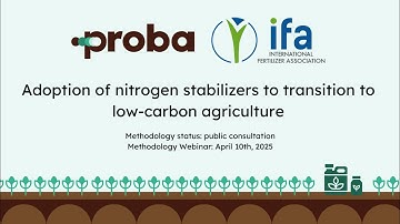 Methodology webinar Adoption of nitrogen stabilizers to transition to low carbon agriculture