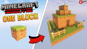 🔴 Day 5: Expanding Base & Farm | Minecraft Modded One Block