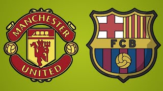 Manchester United × Barcelona. Comparação de times