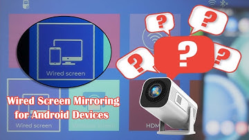 ❓#FAQ |  Gimbal M1 Projector: Wired Screen Mirroring for Android Devices Demo