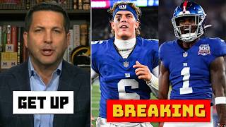 GET UP | Adam Schefter leak on Giants: Jaxson Dart adjust the style of play & Malik Nabers injury