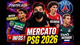 Mercato PSG 2026 : Mateus Fernandes, Akliouche, Batrakov… Infos ! screenshot 1