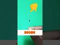 Diode kaise kaam karta hai #shorts #experimentvishal #diode #electronic #shortsfeed #trending
