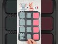 “Color Mixing Experiment: 4 Unique Tones from Teal and Rose in Multiple Ratios” #colormixing #asmr