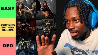 Ranking If I'd SURVIVE Mortal Kombat Fatalities...
