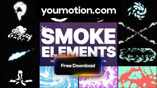 Free Animated Smoke FX & Transitions (Ae, Pr, Dr, FCPX) — Smoke Elements Pack 06