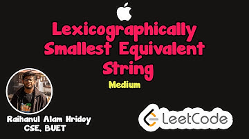 1061. Lexicographically Smallest Equivalent String || Java || Union Find || Leetcode