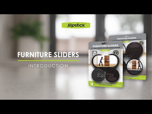 PREMIUM HEAVY DUTY SLIDERS MAKE MOVING FURNITURE ON CARPET EASY: Slipstick  Reusable Furniture Movers 