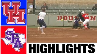 Houston vs Stephen F. Austin Highlights | NCAA Softball Highlights | 2023 College Softball