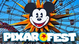 Pixar Fest at Disney California Adventure 2024  Walkthrough, Parade & Incredicoaster [4K POV]