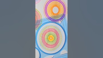 ASMR 🖍 Drawing spirographs is satisfying & the results always look amazing #Art #Relaxation #Drawing