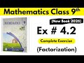 Exercise 4.2 | Complete Exercise | Class 9th Maths 