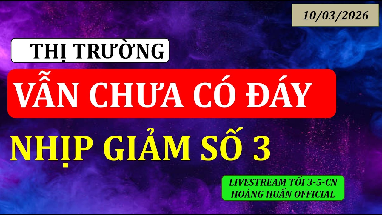 🔴ĐẦU TƯ CHỨNG KHOÁN | Chứng khoán hôm nay: Vẫn chưa có đáy, nhịp giảm số 3 của thị trường.
