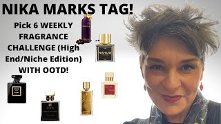 TAG! Pick 6 Weekly Fragrance Challenge @Nika Marks - High End and Niche Plus OOTD!
Thank you to Nika Marks for creating this fun tag and to Josss Fragrance Mixology (Joss) for tagging me to do this video.
Its Monday morning, so Im picking six fragrances to wear with six outfits. :) Nuff said.
Please check out the following fragrance reviewers:
Josss Fragrance Mixology
https://www.youtube.com/c/JossJane
Nika Marks https://www.youtube.com/channel/UCbVPOdsoc5H_C6r6IC2O_JA
Veronica Says
https://www.youtube.com/channel/UCFtOekf1BTxMEdlcXmmkTbw
Richard Kikot
https://www.youtube.com/c/RICHARDKIKOT TAG! Pick 6 Weekly Fragrance Challenge @Nika Marks - High End and Niche Plus OOTD!
